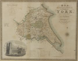 Cartography - J. & C. Walker, Map of the East Riding of the County of York, from an Actual Survey,