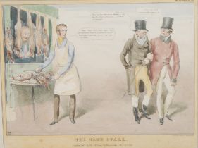 The Game Act of 1831 - Thomas McLean (pub), John Doyle, after, a caricature, The Game Stall, printed