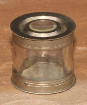 A French pocket field microscope or specimen magnification box, 4cm high, marked Modele Depose, c.