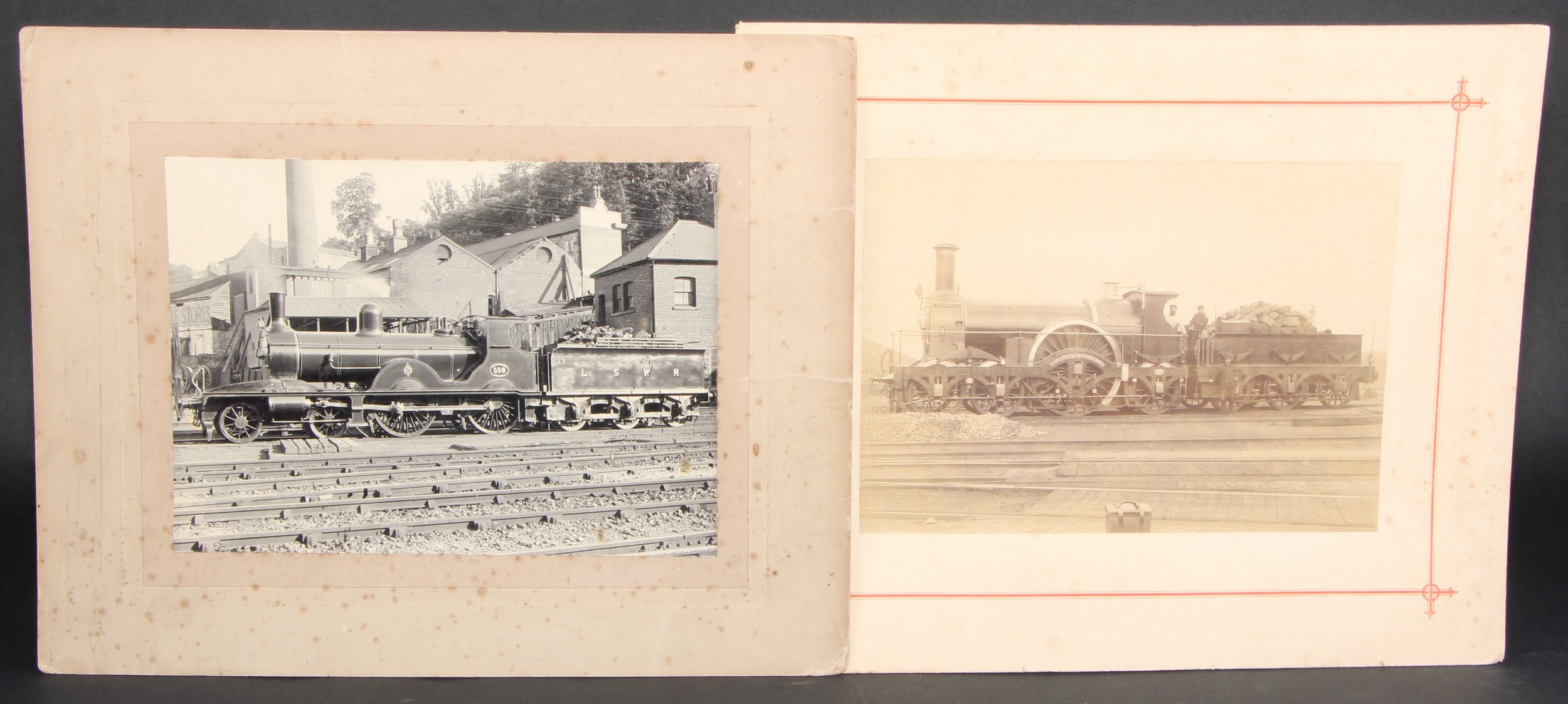Photography - Railwayana - a collection of 19th century photographs of railway locomotives, many - Image 5 of 8