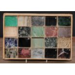 Lapidary - Geology - an interesting collection of twenty cut and polished marble samples, possibly