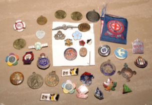Badges - various, enamel, RAF sweetheart badge; etc