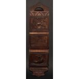 An Italian Grand Tour correspondence rack, carved with the Lion of St Mark, St Mark’s Square,