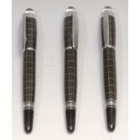 A Montblanc Starwalker fountain pen, ridium nib, 14cm long; others (3)