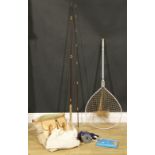 Fishing - a Hardy's No.7 9ft fly fishing rod; a Hardy's Marquis reel, 2 spare spools; a Hardy's bag;
