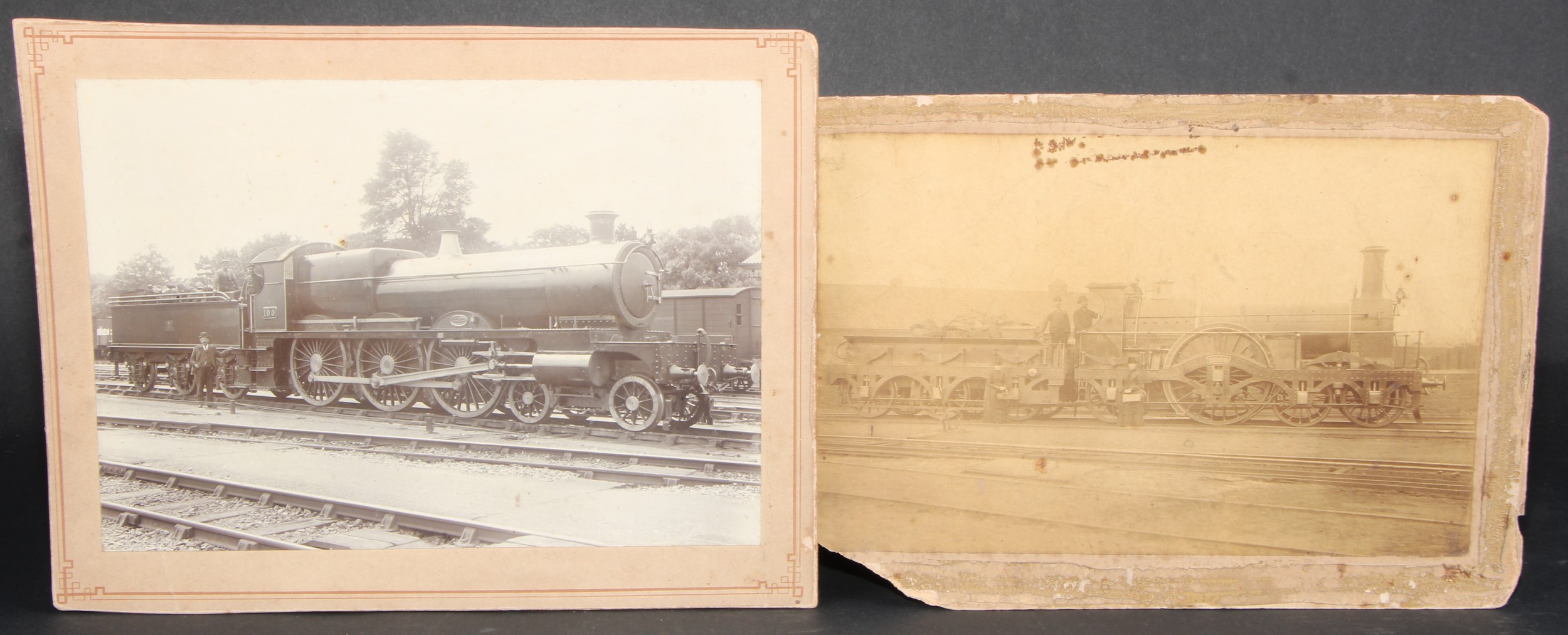 Photography - Railwayana - a collection of 19th century photographs of railway locomotives, many - Image 8 of 8