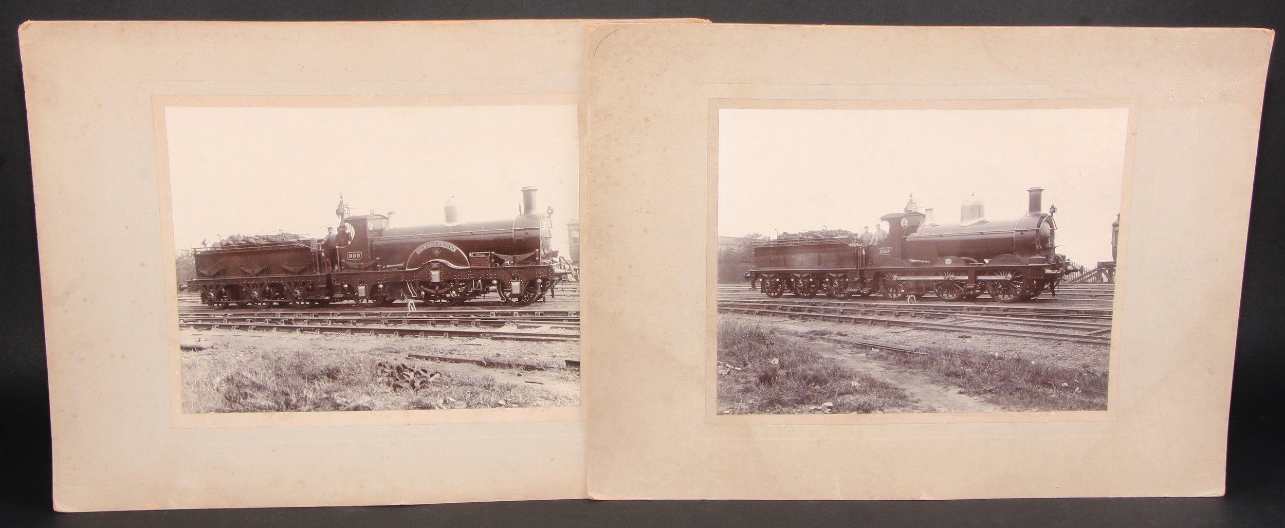 Photography - Railwayana - a collection of 19th century photographs of railway locomotives, many - Image 2 of 8