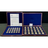 Coins & Tokens - Windsor Mint, Historic Moments of Queen Elizabeth IIs Reign, limited edition set of