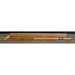 Angling - an Allcocks fly fishing rod, oak case; another, Milbro (2)