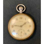 A World War II Grana military pocket watch, numbered to verso G.S.T.P. J.5540