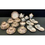 Ceramics - Chinese egg shell tea service for four including; teapot , sugar bowl, milk jug for tea