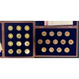 Coins & Tokens - Windsor Mint, Kings & Queens of England, 13 piece set, 556/5000; Prince Philip,