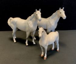 Beswick - Two Beswick Welsh horses,21cm high, conforming foal (3)