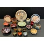 Studio pottery - A Stoneware platter by Paul Gooderham, 30.5cm diameter, maker’s mark to base;