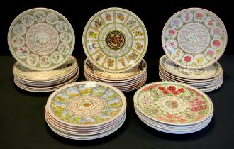 Wedgwood calendar collectors plates complete run from 1971 to 2009, (40)