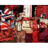 Fashion - Vintage and Later 20th century silk scarves - Jacqmar, Brent Goose pattern, Richard Allen,