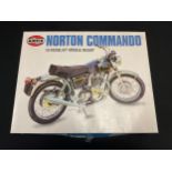 Model kits - an Airfix Norton Commando model kit, 1/8 scale, 20480-6, boxed