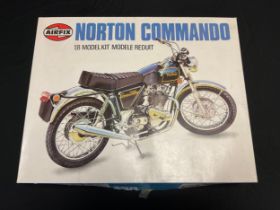 Model kits - an Airfix Norton Commando model kit, 1/8 scale, 20480-6, boxed