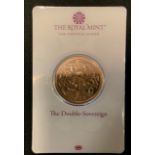 A Elizabeth II gold Double Sovereign, 2022, Royal mint sealed proof case.