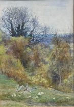 Elizabeth M Chettle A Spring Morning signed, dated 1928, watercolour, 30cm x 21cm