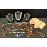 Jewellery - a Bob Ford Canadian silver brooch, multi-gem river washed pebble necklace, others