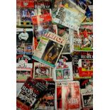 A extensive collection of football programs/magazines including; Manchester united, Rams, Wolves,