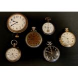 Watches - an Aitchison & Co Railway Timekeeper pocket watch, with yards, miles, 10s of miles and