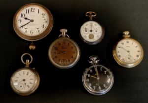 Watches - an Aitchison & Co Railway Timekeeper pocket watch, with yards, miles, 10s of miles and
