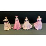 Coalport figures - Age of Elegance, Summer Breeze, by Jack Glynn, number 6/94, 21.5cm high;