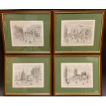 Arthur Delaney (1927-1987) limited edition prints; Albert Memorial, Manchester Cathedral, Manchester
