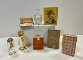 Four early 20th Century Coty Perfume bottles; Styx Coty , Jasmin de Corse de Coty in original box