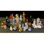 Scent bottles - 20th century Avon bottles and others including; horses, cats, dogs, angels, art deco