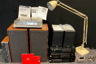 Music playing equipment - a pair of Bang & Olufsen Beovox 1500 passive loud speakers; a Bang &