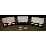 Coins - The Centenary of World War I silver three piece proof set, 2018, £5.00, £2.00 and £1.00
