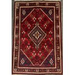A North west Persian Josheghan rug / carpet, central diamond-shaped medallion within a field of