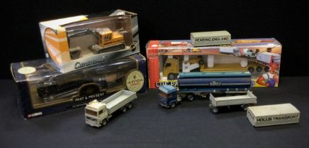 Diecast Vehicles - Joal Compact Volvo FH16 Globetrotter XL, Lowbed Trailer, Cararama Volvo EC280