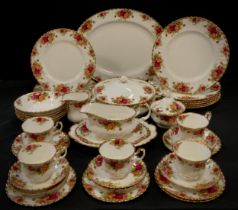 Royal Albert 'Old Country roses' table service for five including; five tea cups and saucers, six