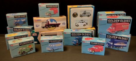 Toys diecast Vehicles - Corgi Toys, Golden Oldies Advertising vans inc Ever Ready, Nestles,