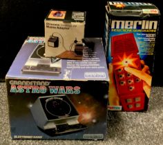 Technology & Gaming - Grandstand Astro Wars electronic game; Palitoy Merlin, both boxed (2)