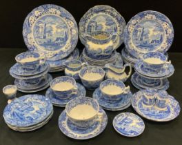 A Spodes Italian pattern dinner and tea set, for six, others spares etc inc, dinner, side plates,