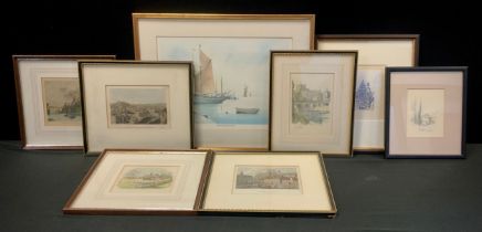 Prints - 19th century hand coloured engravings, Ge Wright Stables, Edinburgh, High Street, Durham,