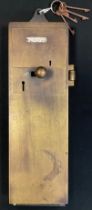 A Lockerbie & Wilkinson brass toilet/cubical lock, with vacant/Engaged slide, latch and lock, with