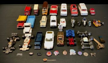 Toys and Juvenilia - Diecast models including; Dinky Ford Transit van, Matchbox Hoveringham