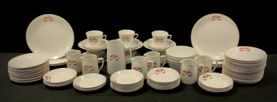 Local interest - Chapel Wesleyan Pilsley tea service for six including six tea cups and saucers,