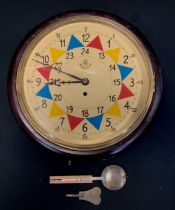 A Reproduction RAF Royal Air Force WW2 style ,operations room sector wall clock, mechanical