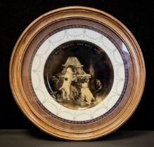 A Wedgwood & Co imperial porcelain cabinet plate, entitled Busy Bodies and Busy Bees, painted in