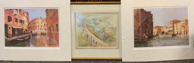 George Butler, Mondale Dale, signed, watercolour, 30cm x 36cm; George Thompson, by and after, a