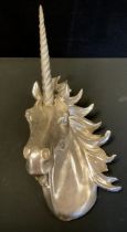 A large wall plaque, Glitter Unicorn, approx 58cm high