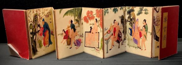 A modern Erotic Chinese folding book.