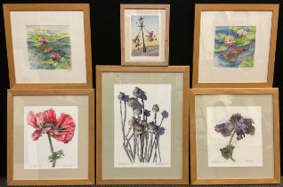 Pictures and prints - Vivienne Carson, by and after, a set of three floral and natural history